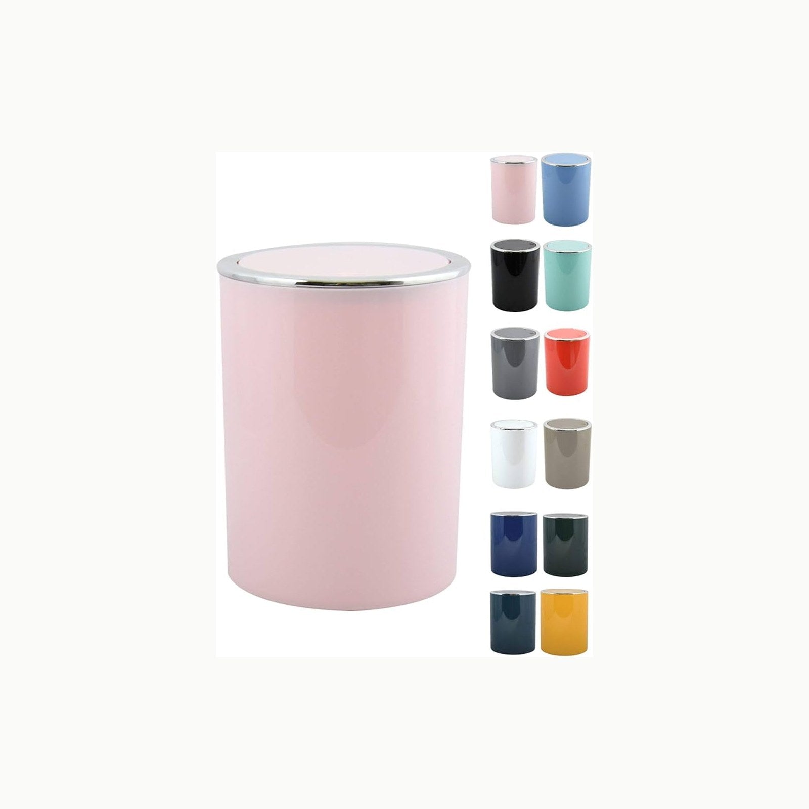 MSV Papelera decorativa oficina o baño 6 Litros Bad Serie Aspen