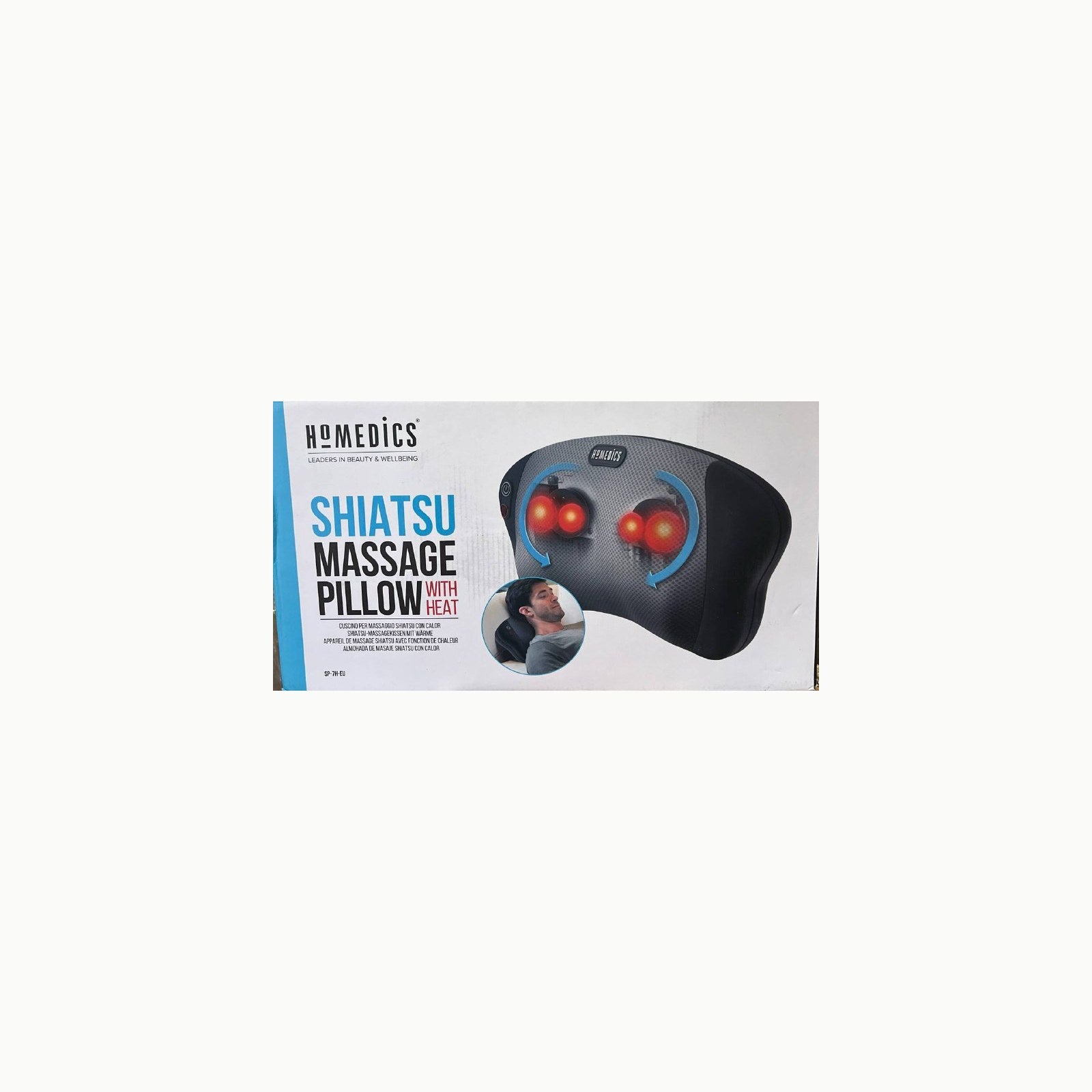 HoMedics Dual Cushion Cojín de Masaje Eléctrico Portátil – Masajeador 