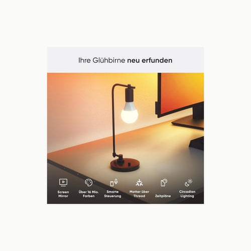 Amazon Basics Smarte A60 LED-Glühbirne, farbenwechselnd, E27, 2,4