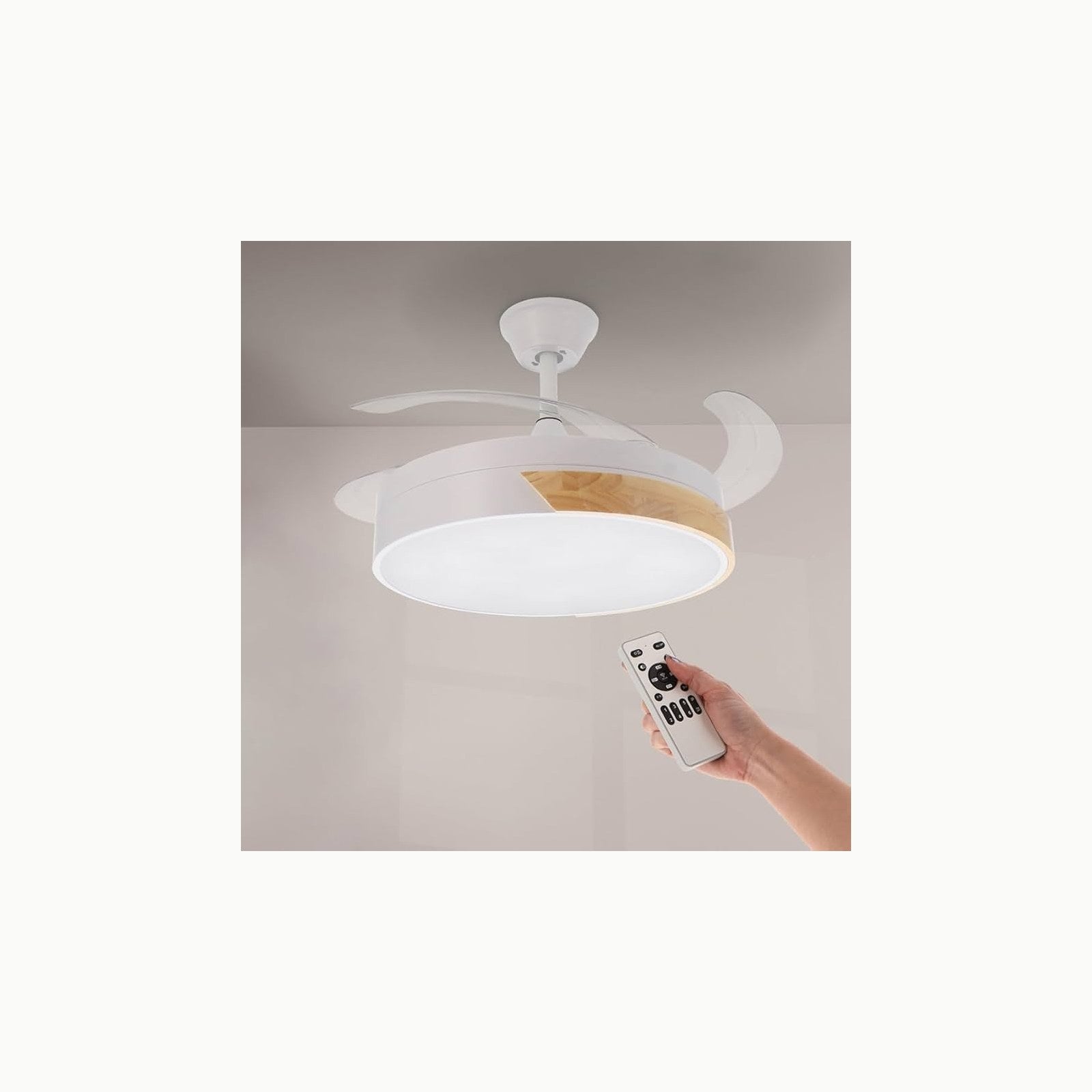 Ventilador Led 48W M mimotec - Ventilador de Techo Led Energy 48W Blan