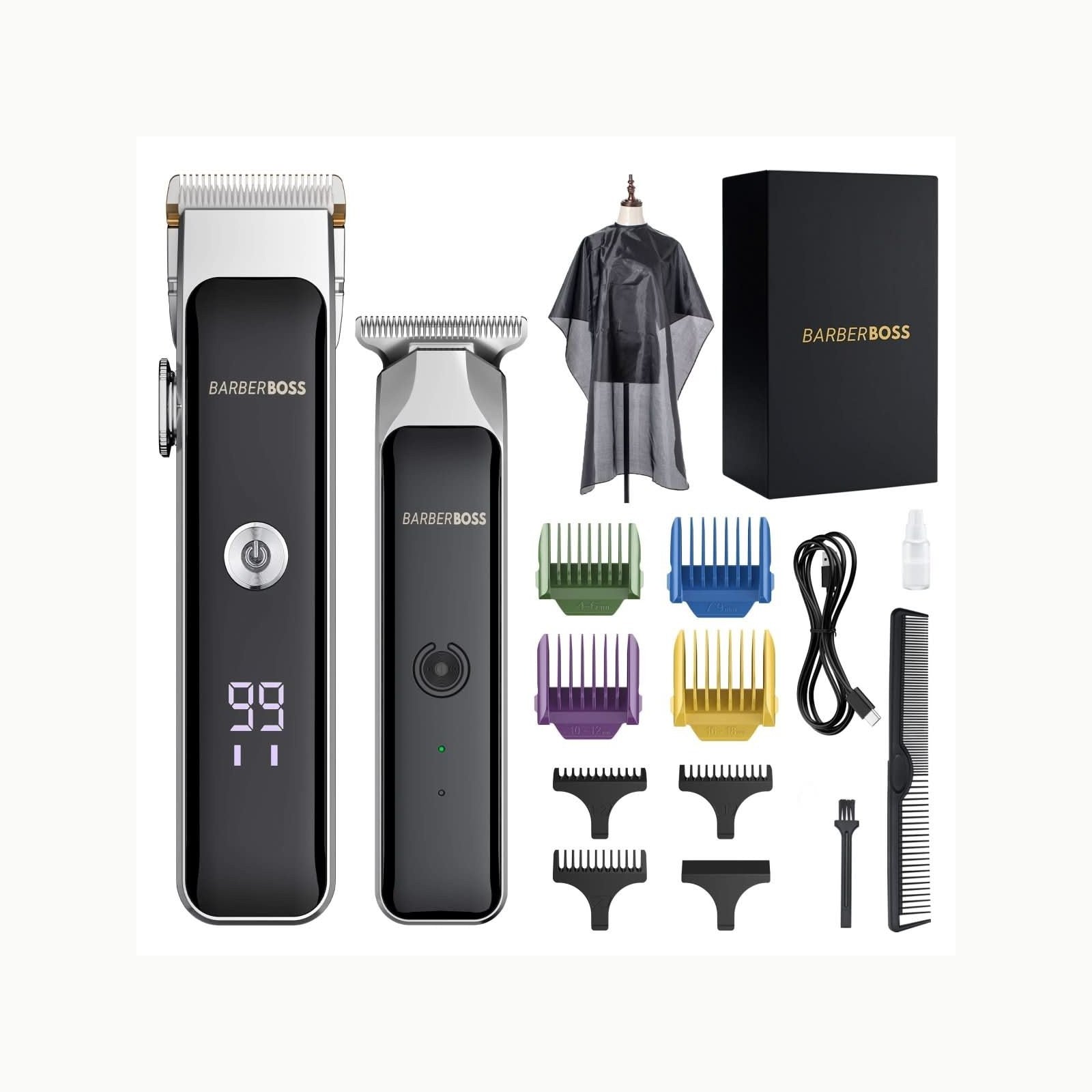 QR-2082 BarberBoss Recortadora de barba y pelo inalámbrica