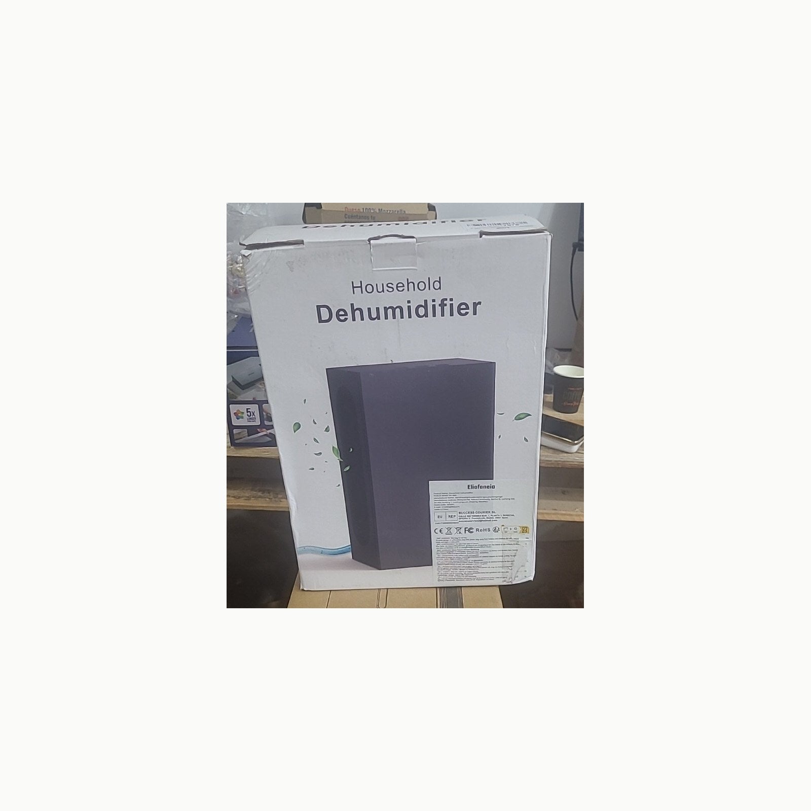 Eliofaneia Deshumidificador eléctrico 2400ml,Deshumidificador de humed