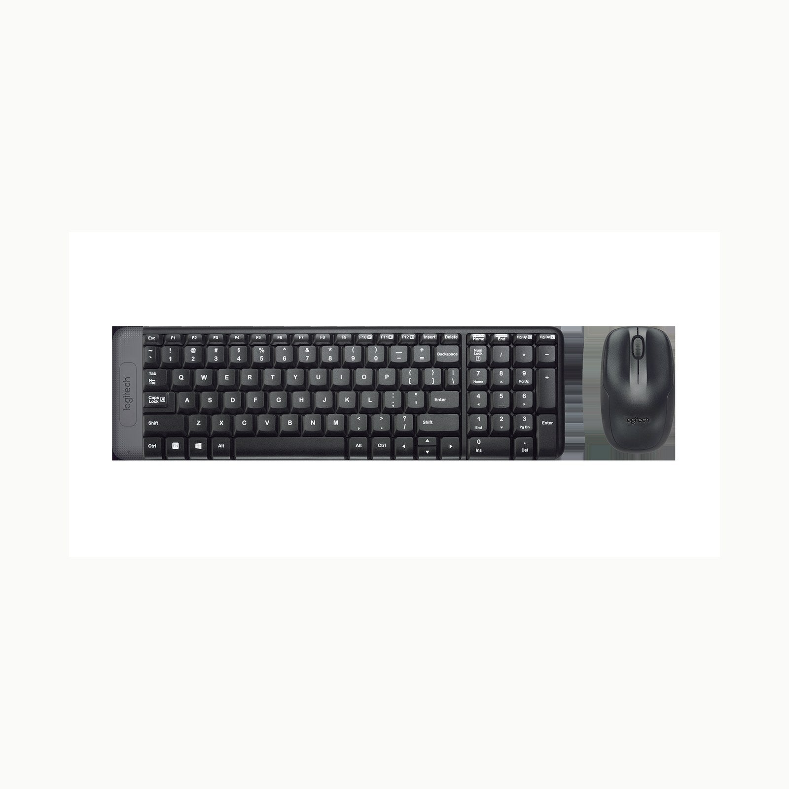 Logitech MK220 Combo con Teclado y Ratón Inalámbrico compacto para Win