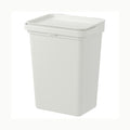 IKEA HÅLLBAR cubo con tapa, blanco/gris claro, 22 l