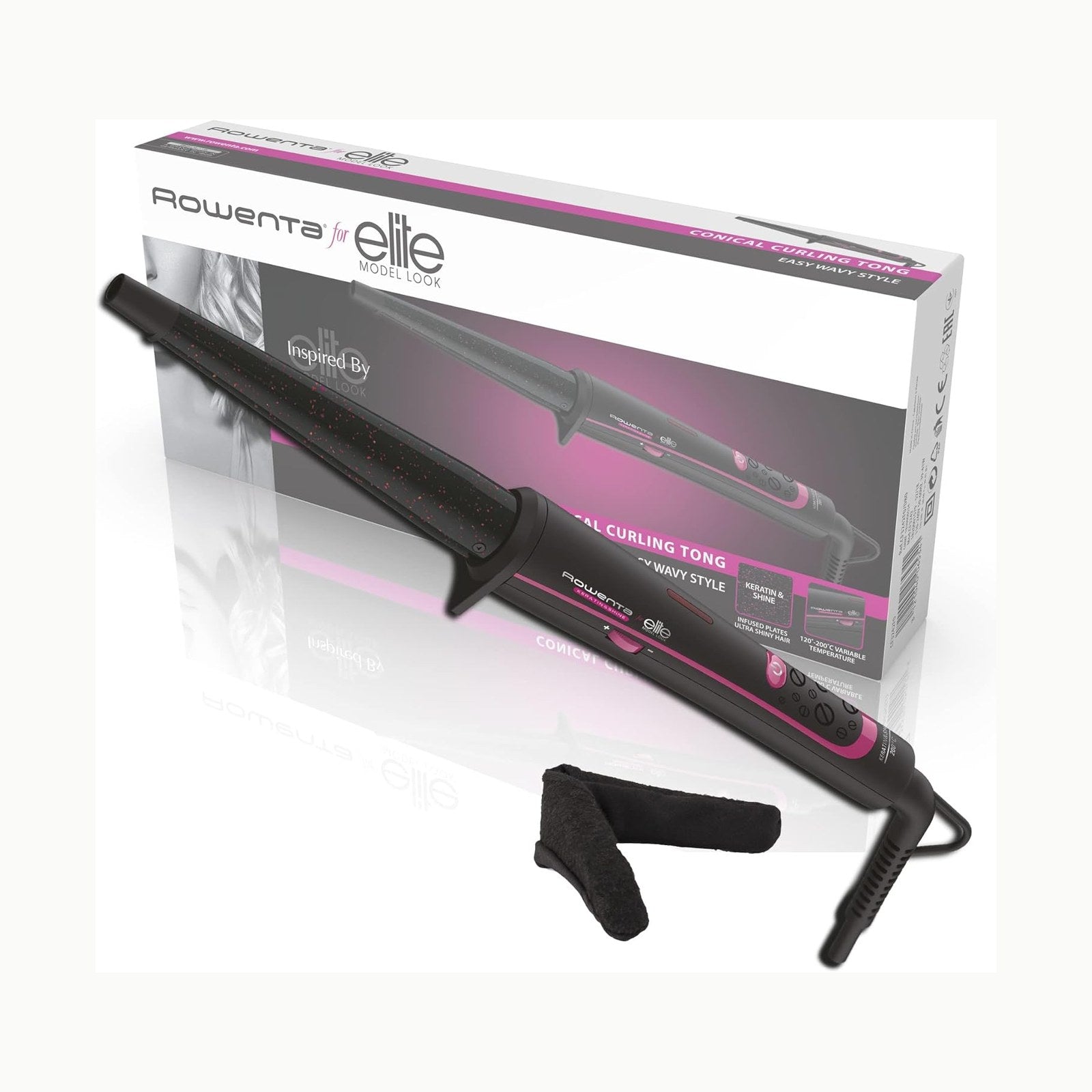 Rowenta CF3242 ployka para el cabello negra