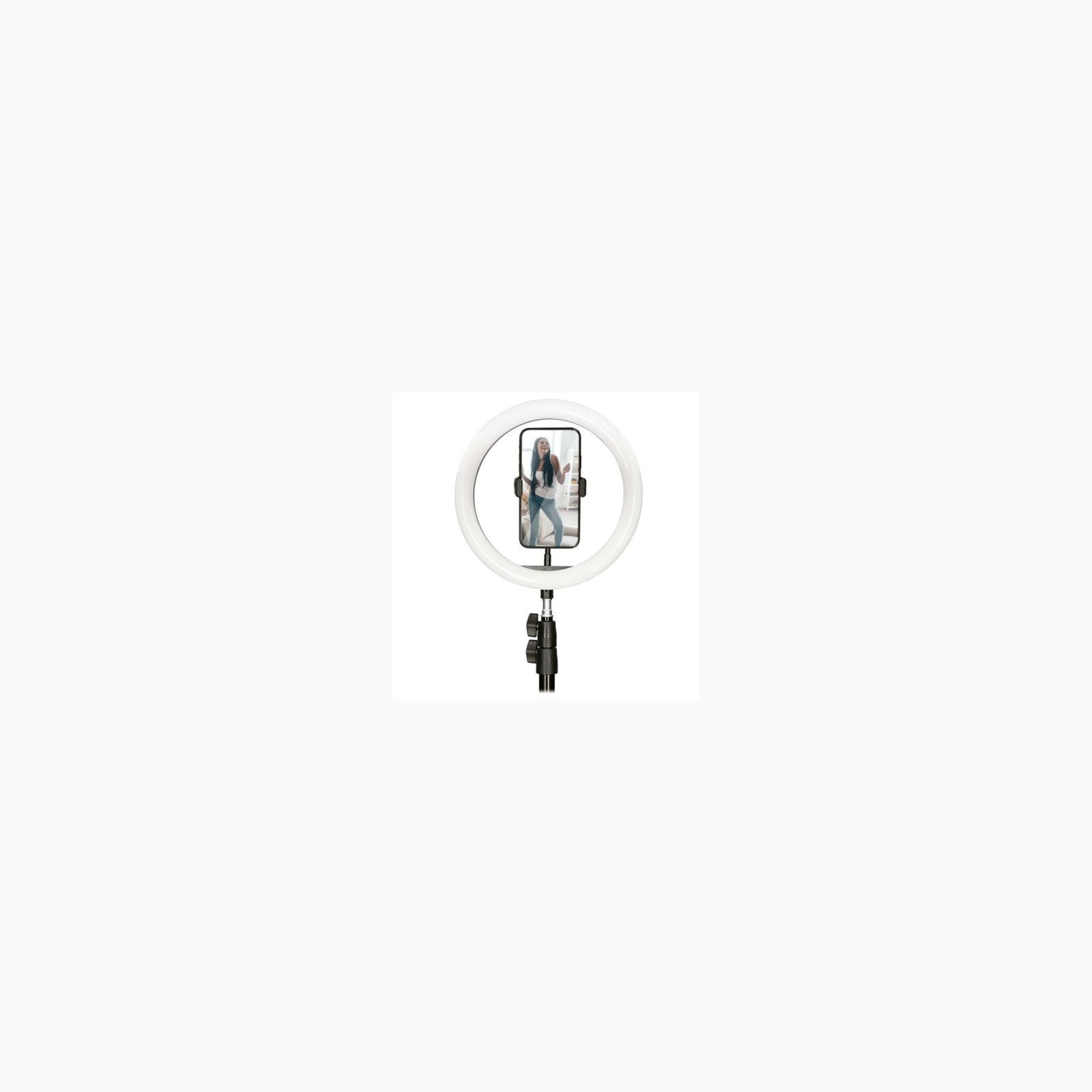 KSIX Aro de Luz Trípode sobremesa Regulable. Anillo de Luz Led para Mó