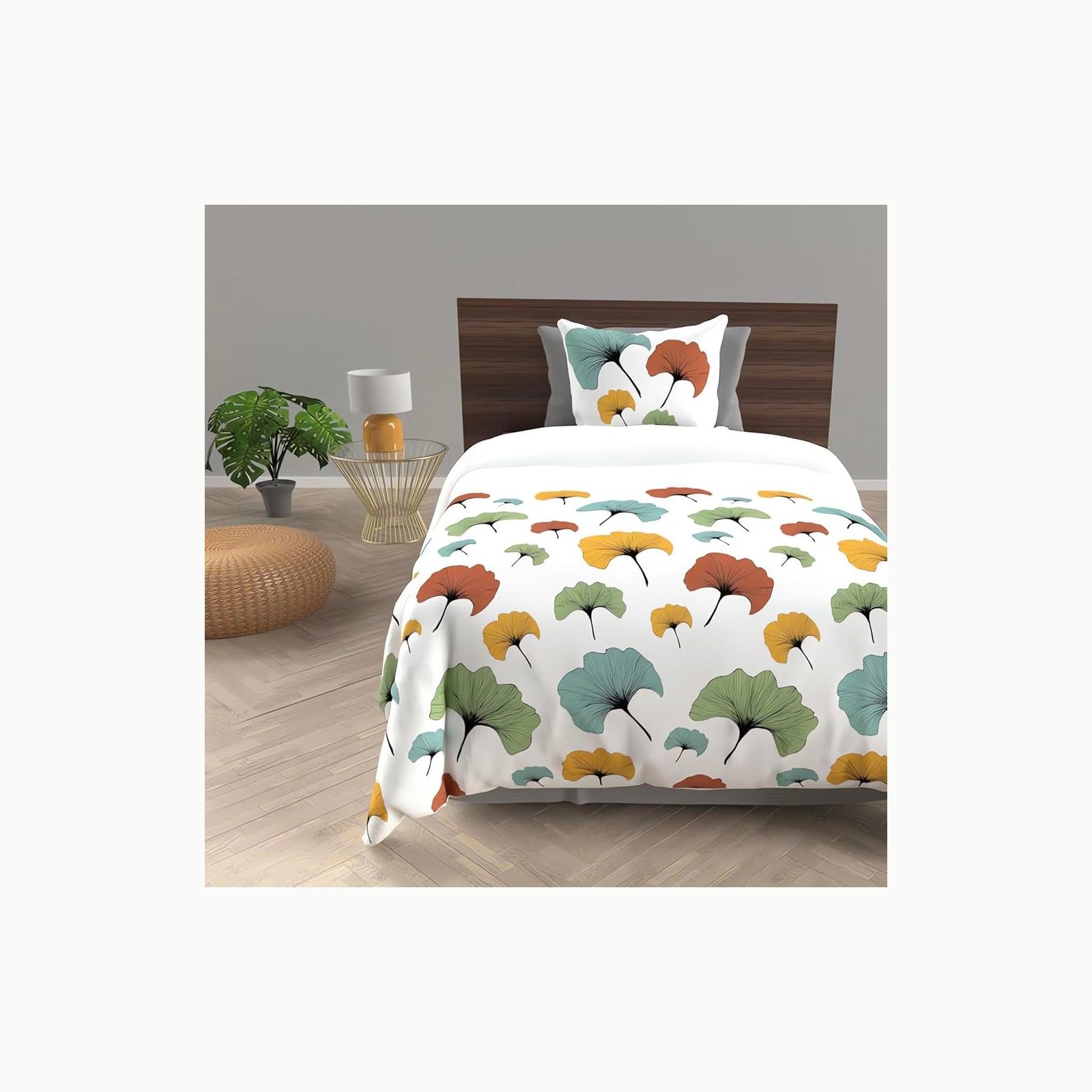 Funda almohada percale Soleil docre PERCALE Funda almohada de algodón,