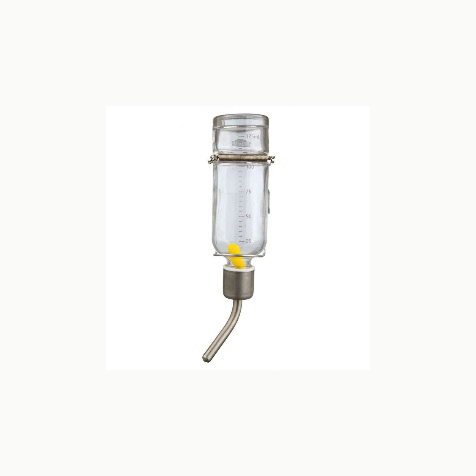 RIXIE – Bebedero de Cristal, 500 ml, Transparente, con Tapón y Tubo Me