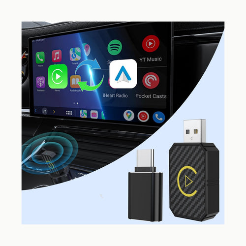 Aquaforge Adaptador 2 en 1 Adaptador inalámbrico 2 en 1 CarPlay