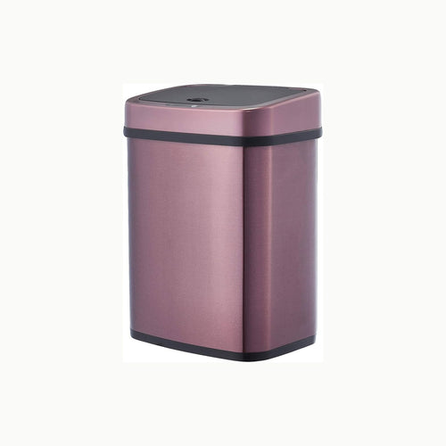 Amazon Basics Cubo de basura automático de acero inoxidable, rectangul