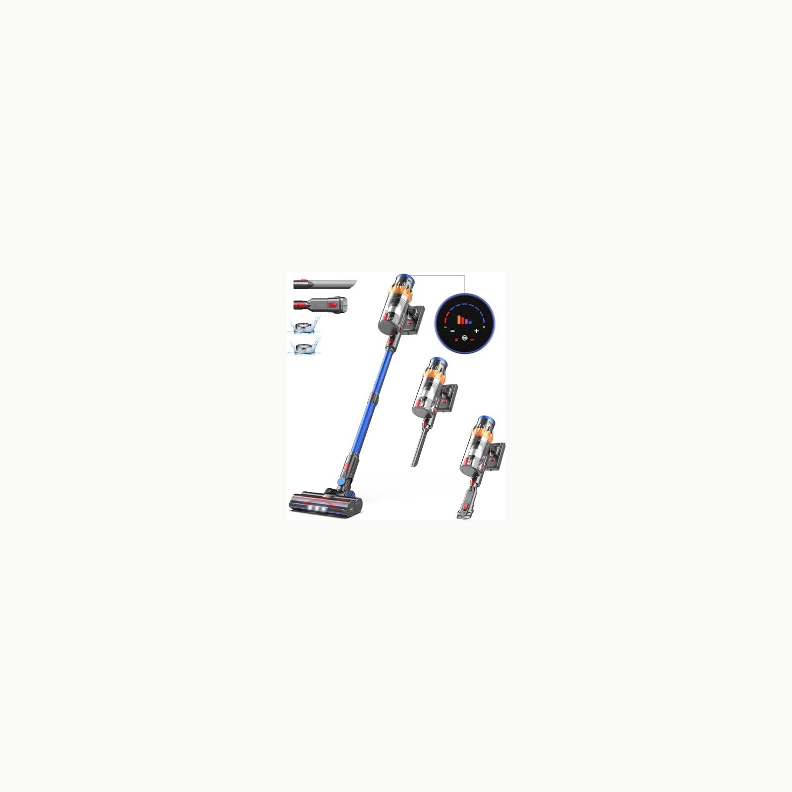 n8n 35Kpa Aspiradora sin Cable,3-en-1 Escoba Aspiradora sin Cable Meno