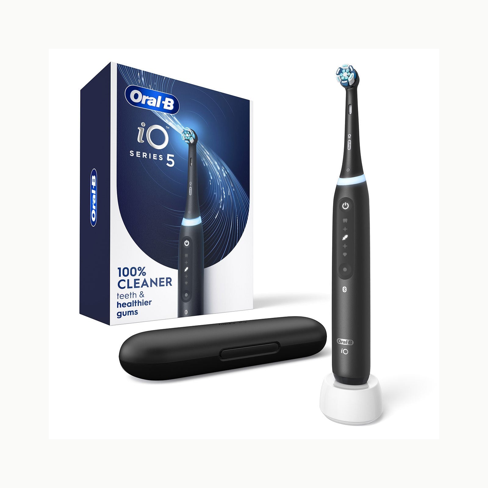 Oral-B iO 10 Cepillo de Dientes Eléctrico Negro Con Mango Recargable, 