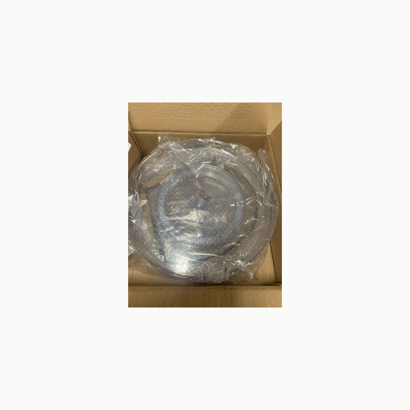 Amazon Basics Lot de 2 plateaux de rangement tourts, transparent, 30,5