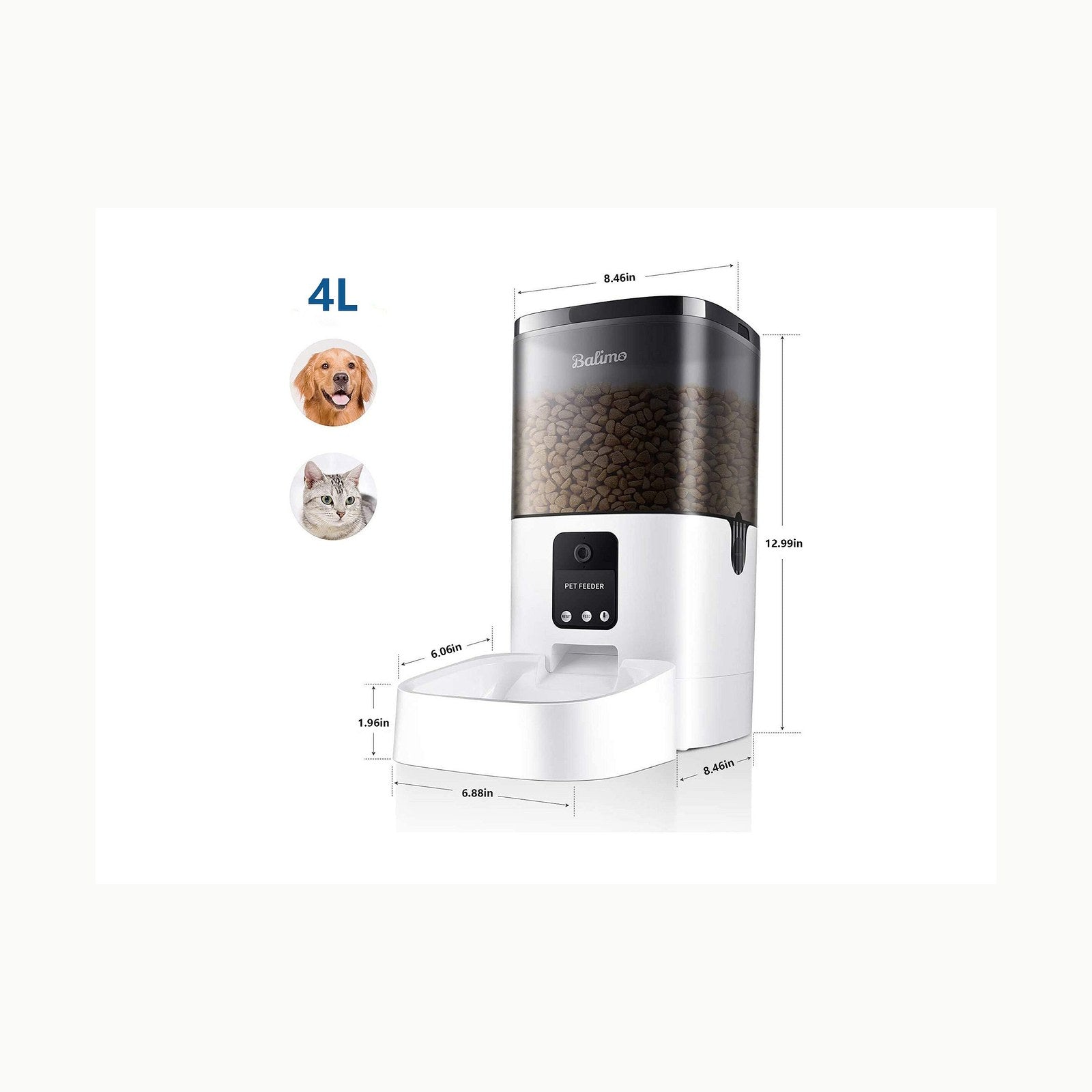 Welltobe Comedero Automático para Gatos 3.5L \- Dispensador de Comida 