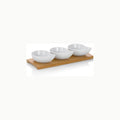 kela Set de 4 bols à servir PHILIPA, Bols à snack en porcelaine avec p