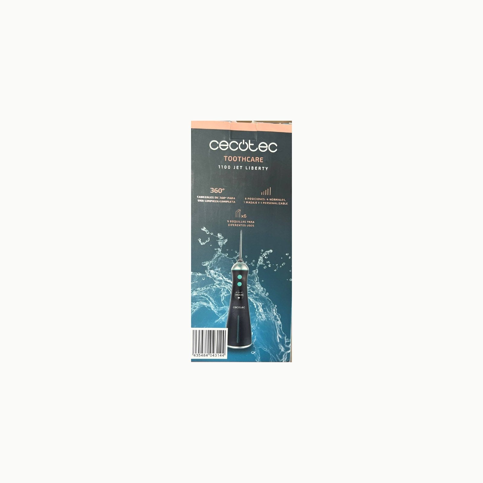 Cecotec Irrigador Bucal Portátil Bamba ToothCare 1100 Jet Liberty. 6 M