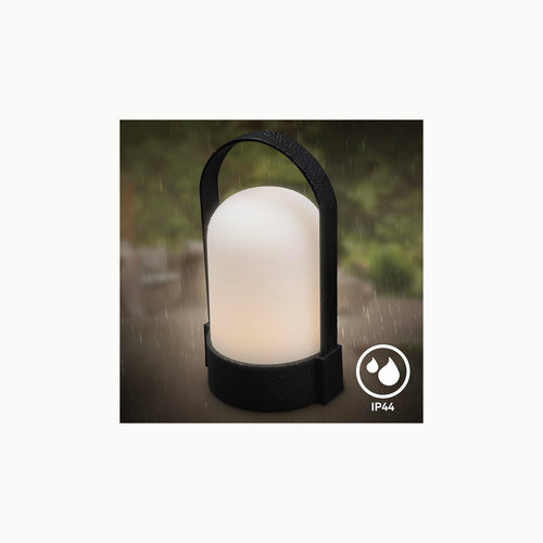BRILONER - Lámpara de mesa LED inalámbrica IP44, táctil, regulable