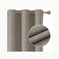 Joydeco 100% Cortinas Opacas 2 Piezas 140 x 245 cm, Lino Cortinas Dorm