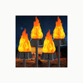 FIFlying Luces de Llamas Solar Exterior Jardin, 6 Piezas Antorchas Sol