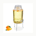 Relaxdays Dispensador de bebidas con grifo, Cristal, Vintage, Expended