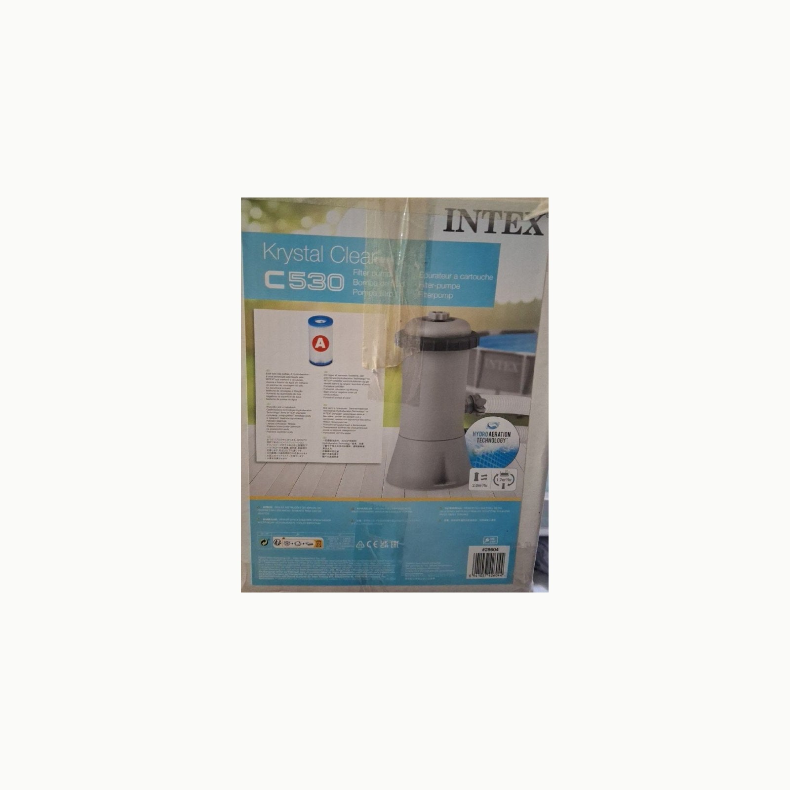 INTEX 28604 Depuradora cartucho Filtros tipo A, 2000 L/h