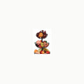N/A Frutero de 3 Piso Vintage Cesta de Frutas de CerÃ¡mica Juego de Cu