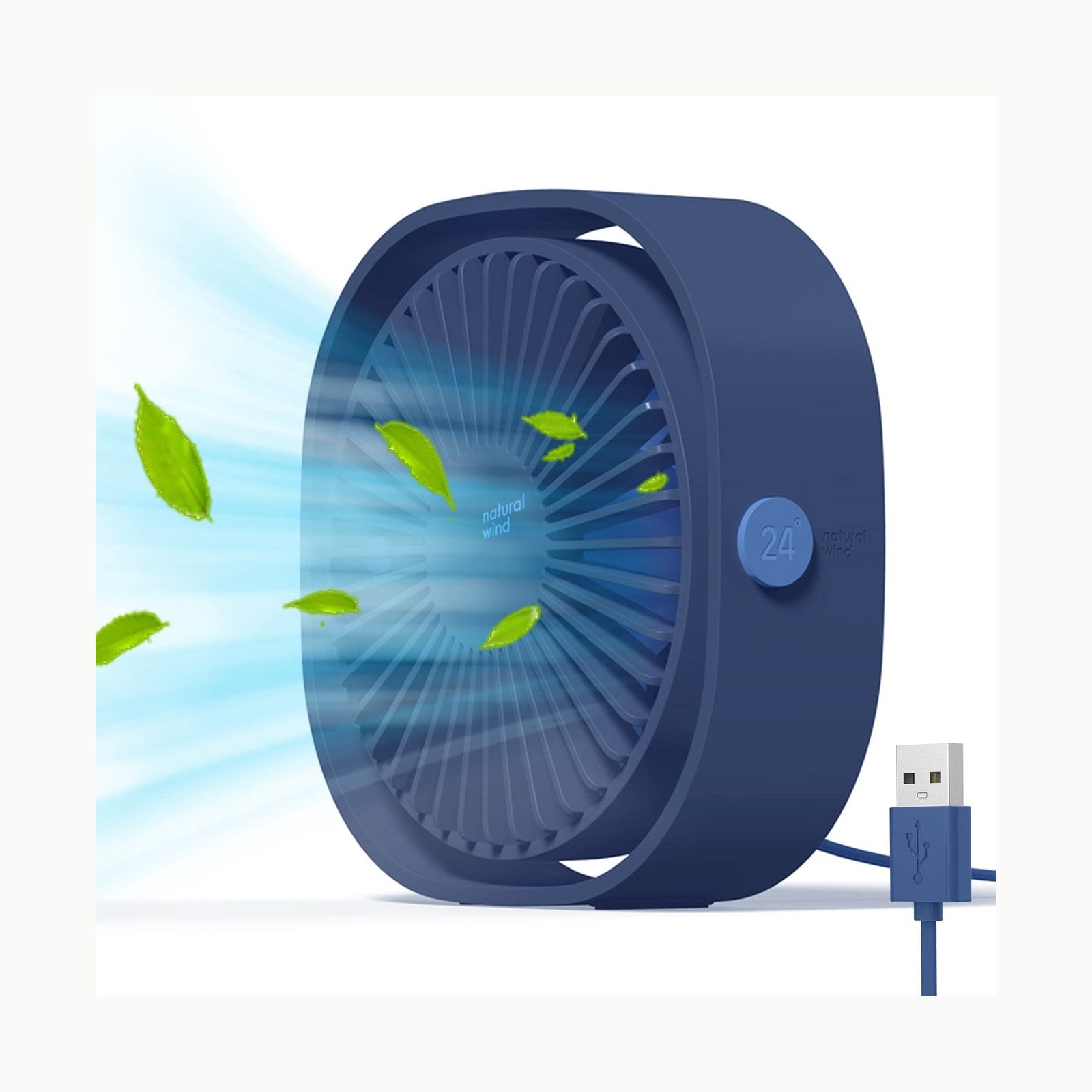 Simpeak Ventilador USB Mini, Mini Ventilador USB Mesa Portátil para Of