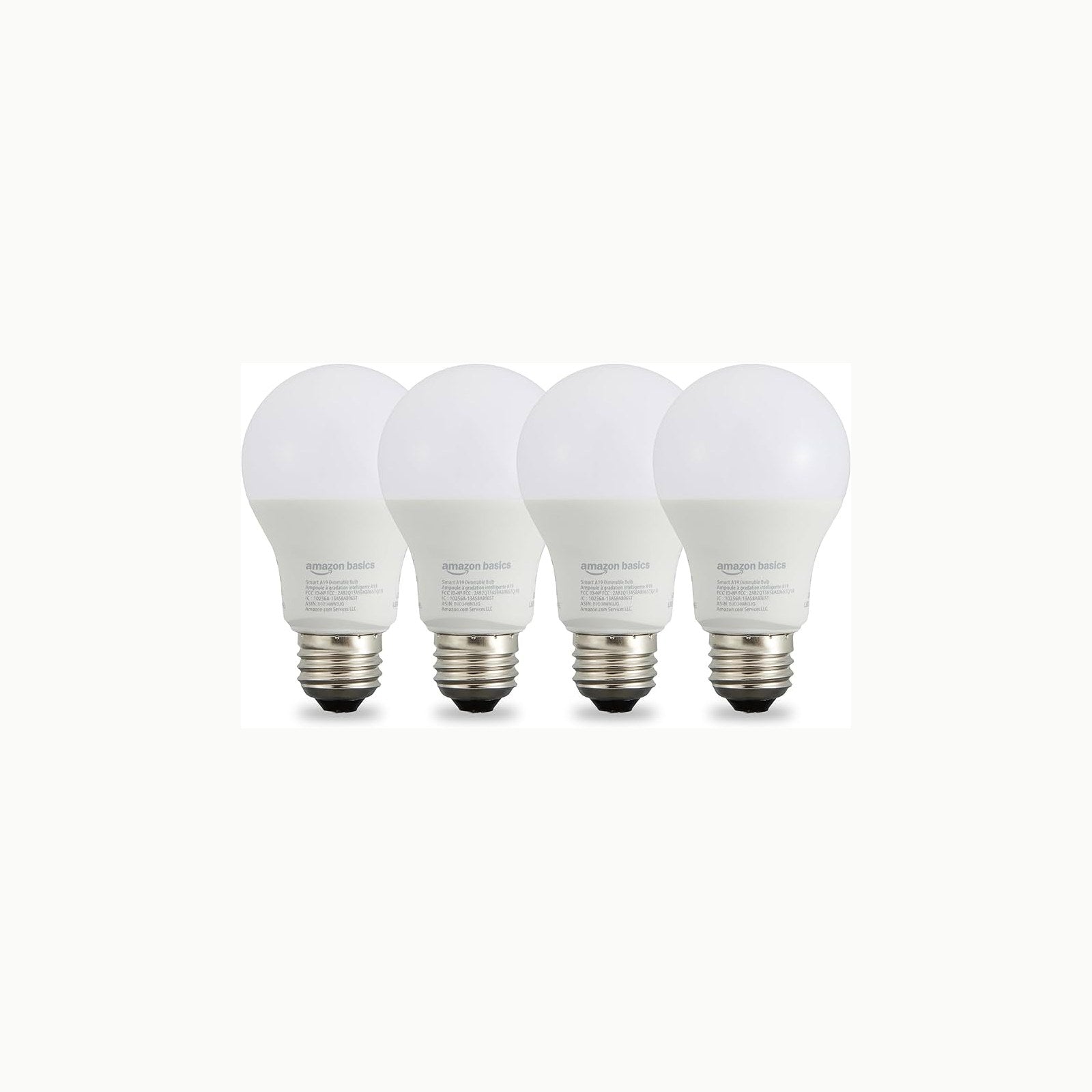 Smarte LED-Glühbirne Amazon Basics smarte LED\-Glühbirne, dimmbar, E27