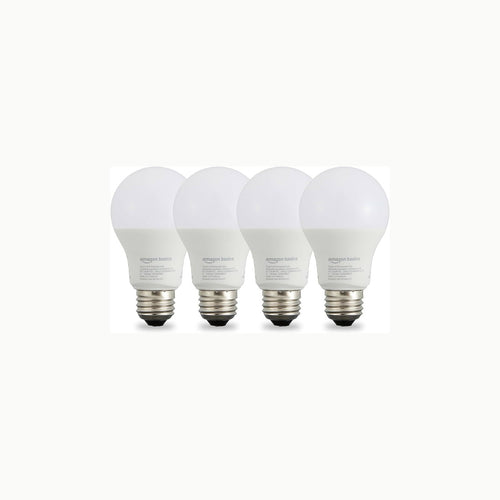 Amazon Basics smarte LED-Glühbirne, dimmbar, E27, sanftes Weiß, 8W