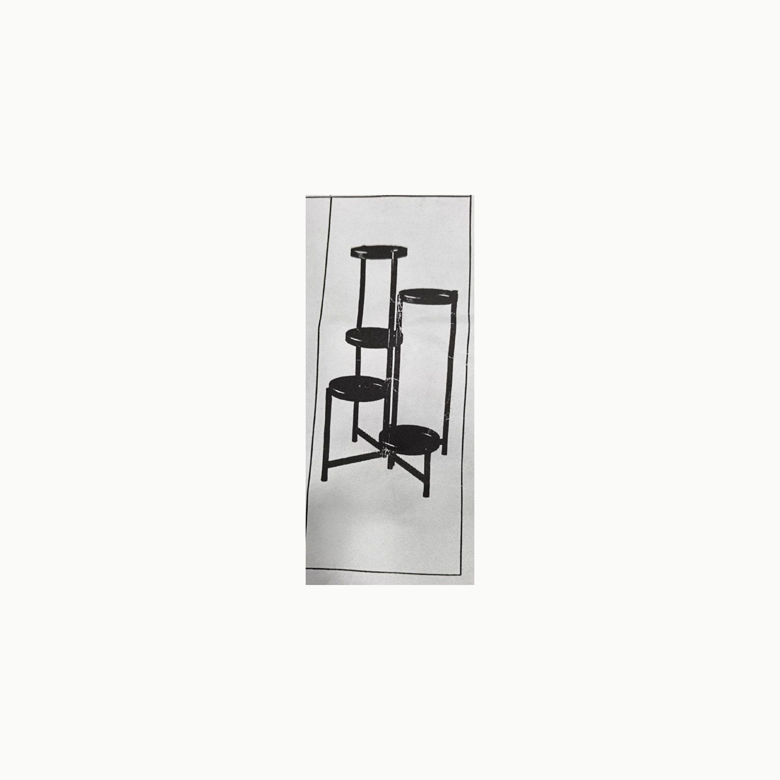 QWORK® Estante de metal para plantas de 5 niveles, soporte para planta