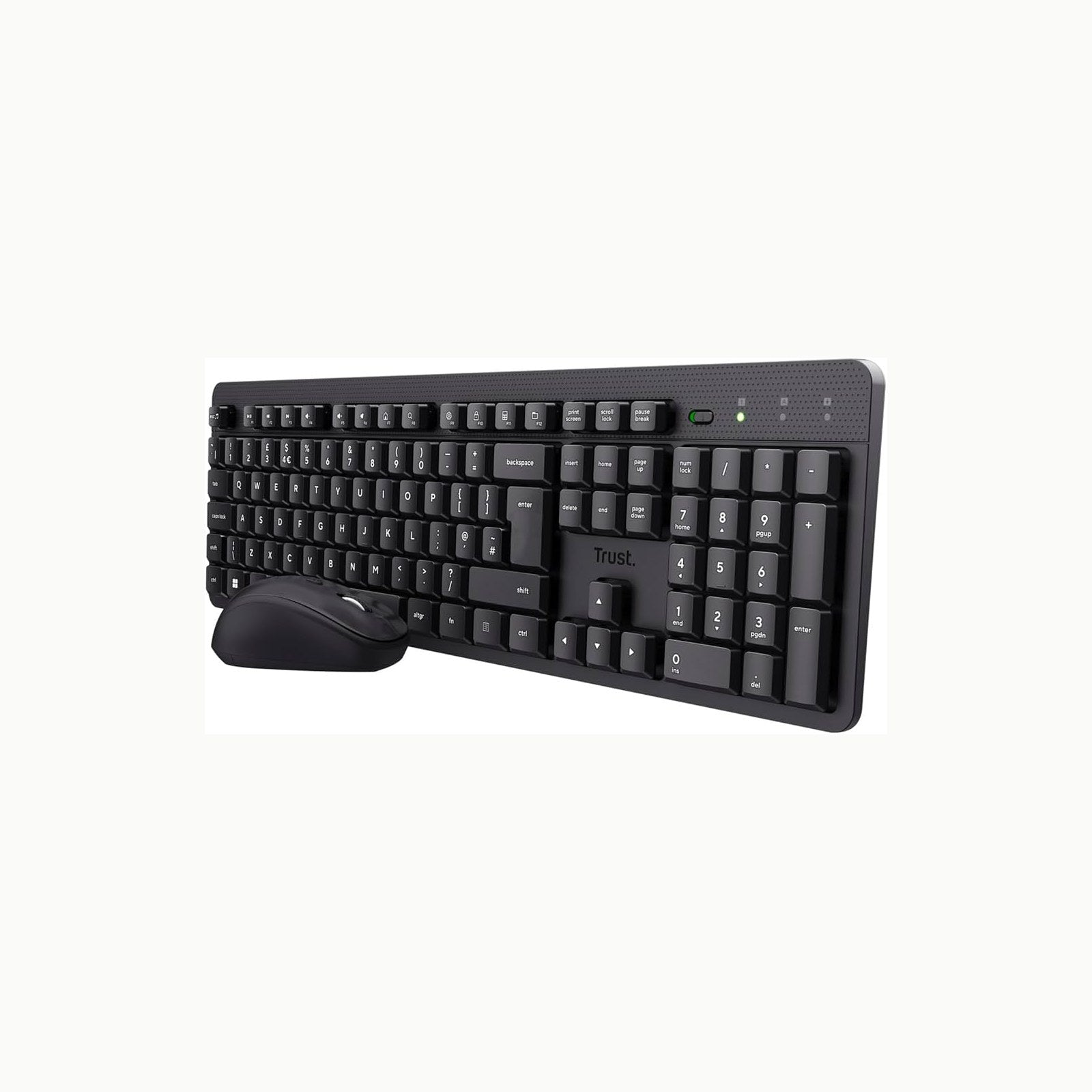 Trust Ymo II Pack Teclado y Ratón Inalámbrico QWERTY Español, Botones 