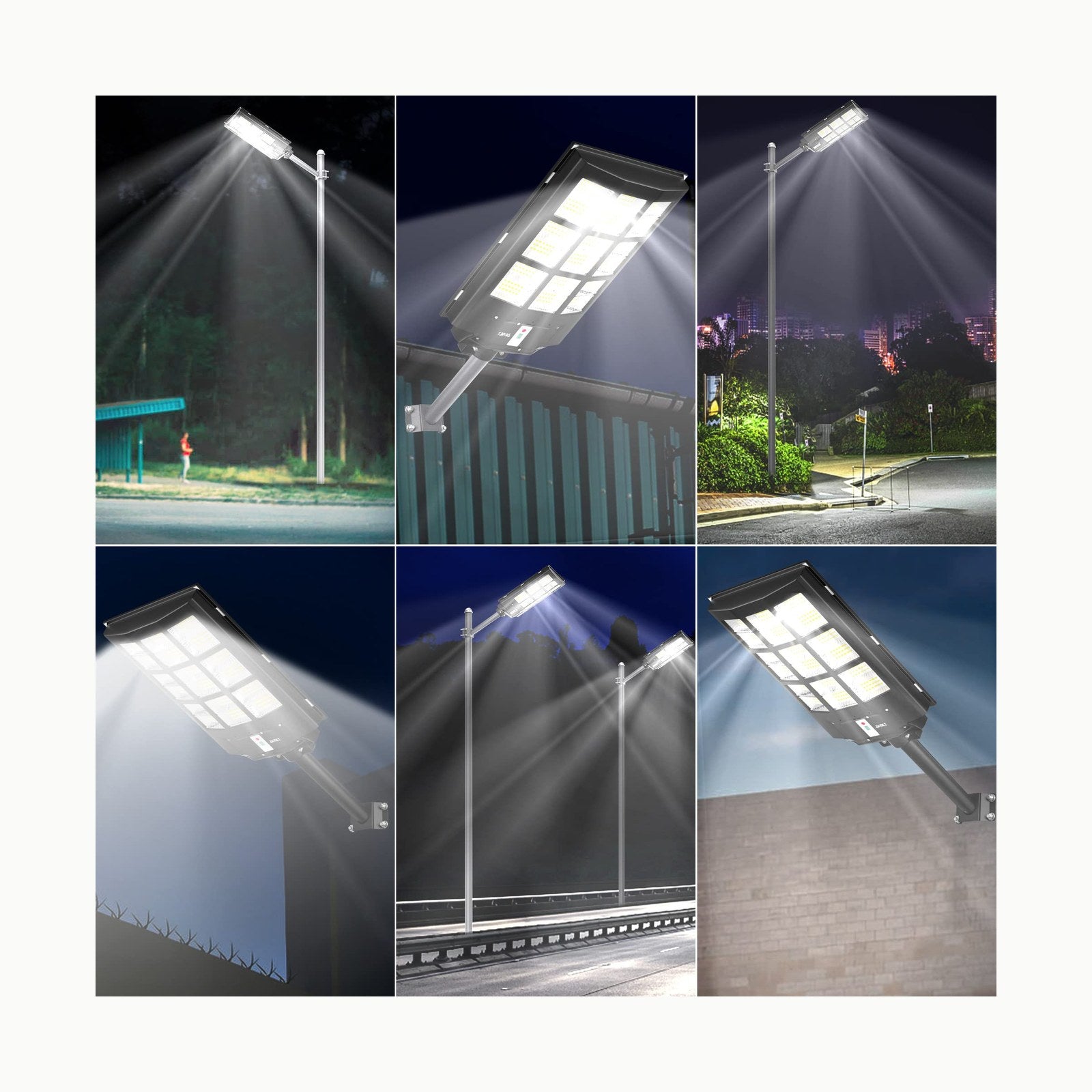 JAYNLT Y-7000W Farolas Solares Exterior, 3000K/4000K/6500K Luces