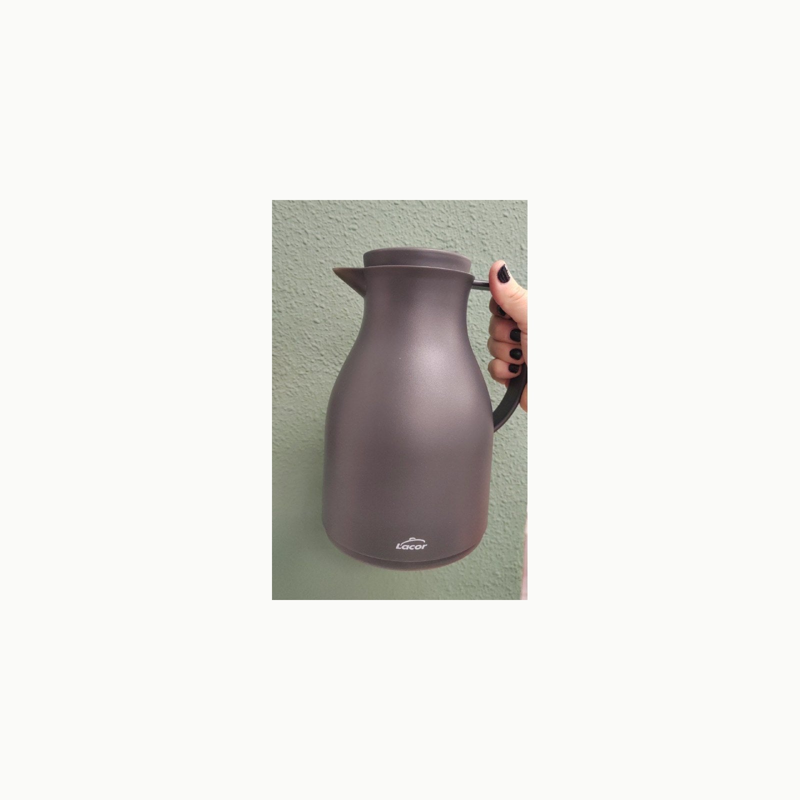 Jarra termo gris LACOR 62563 Jarra termo libre de BPA con doble pared 