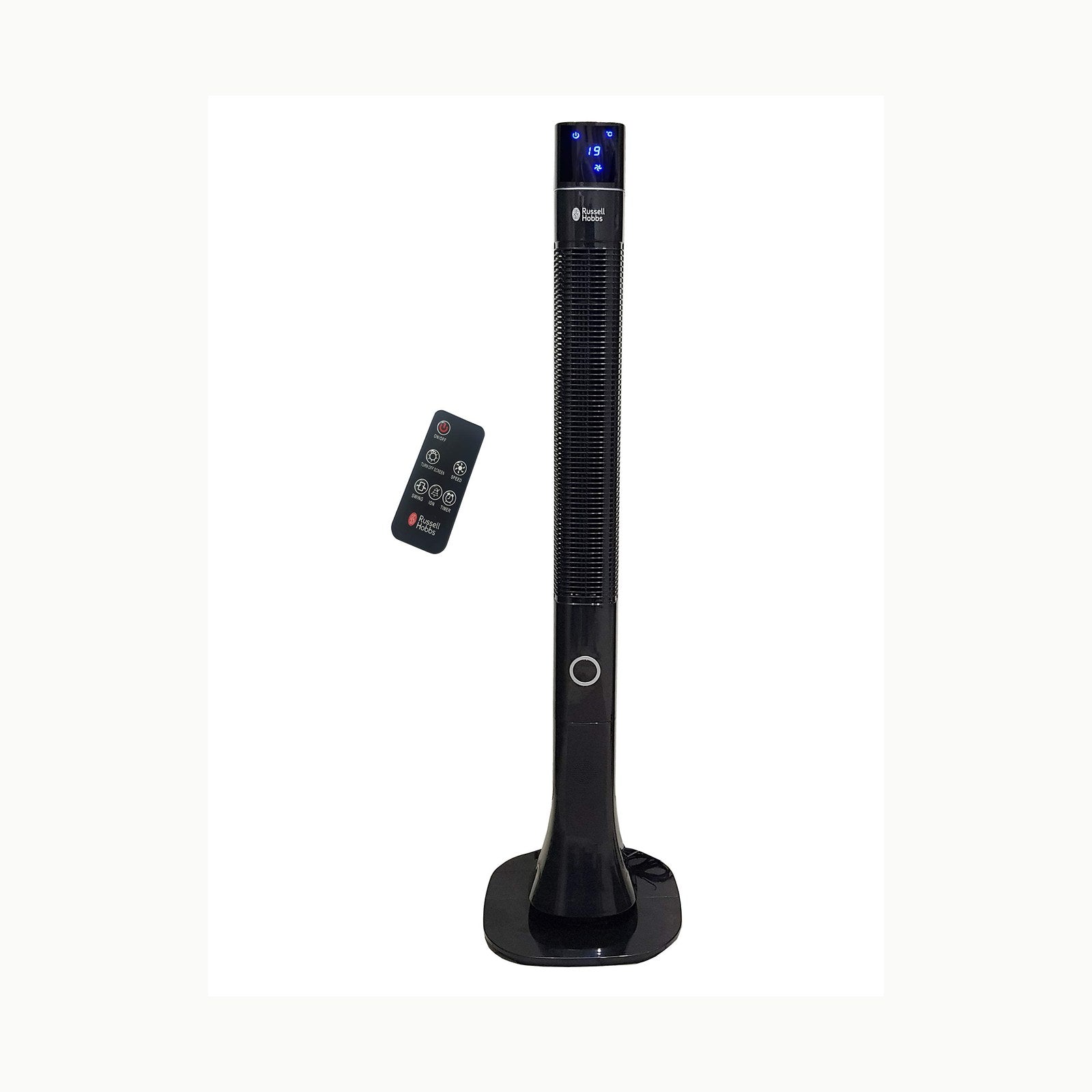 Russell Hobbs Ventilador de torre, 73,66 cm, ligero, 3 velocidades, os