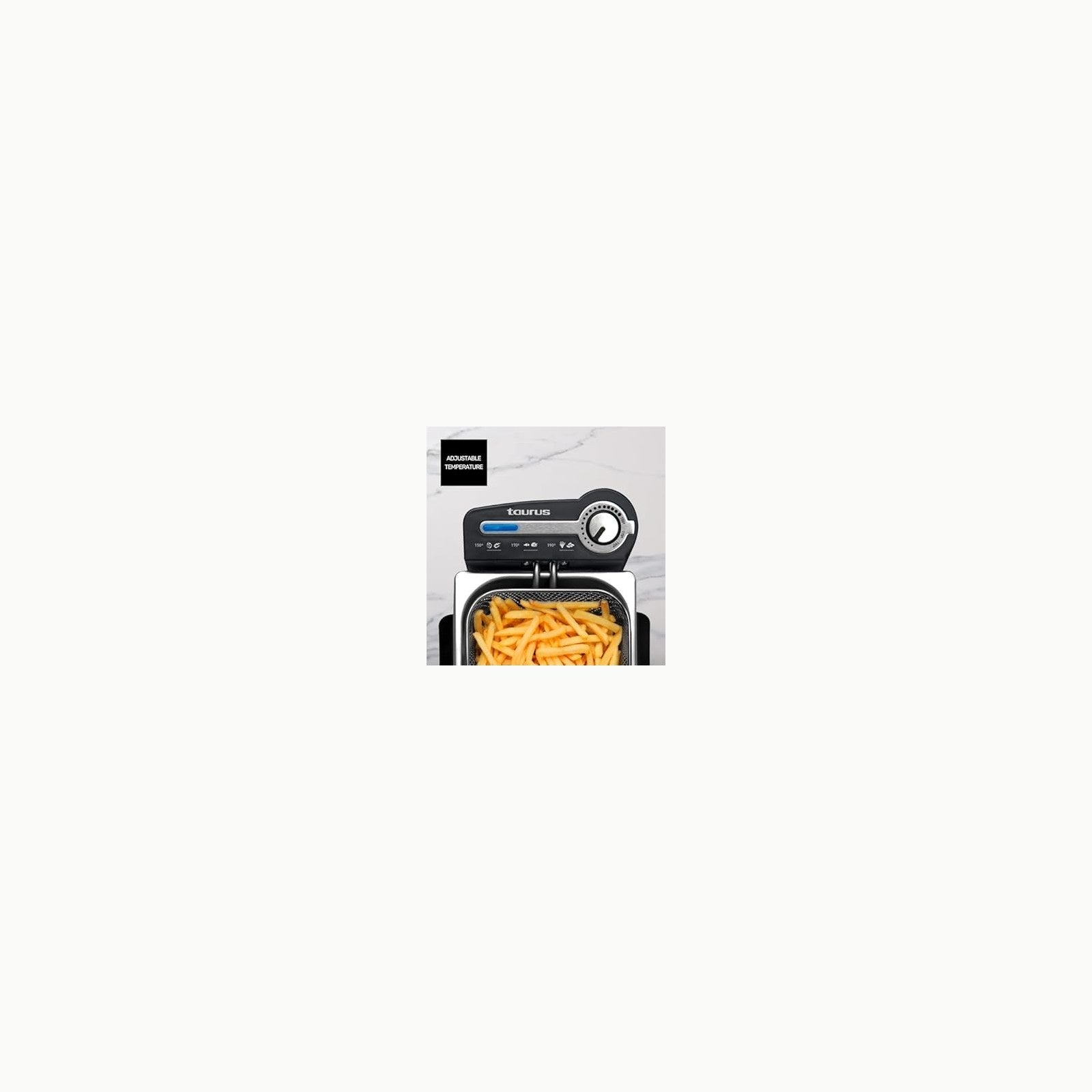 Taurus Professional 2 Plus Freidora, 2 litros, 1700 W, 18/8 Stainless 