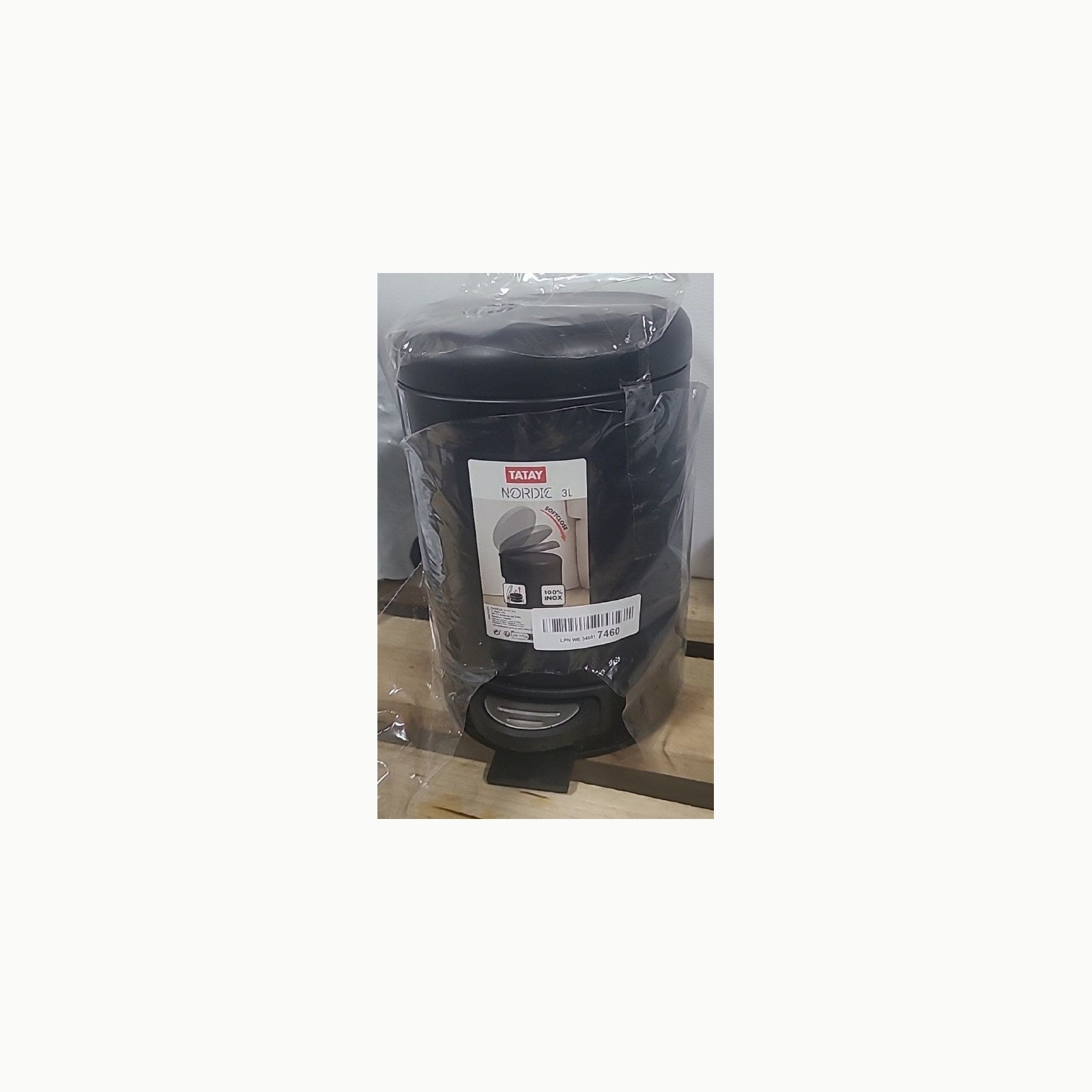 Papelera Baño Pedal Tatay Papelera Baño con Pedal de Acero Inoxidable,