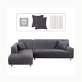 Funda sofá L Lydevo Funda para Sofá Chaise Longue 2 Piezas Funda Cubre