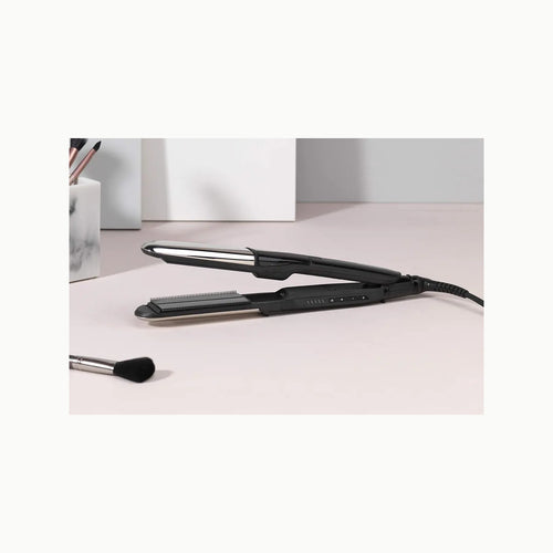BaByliss Styler Steam Shine ST496E Plancha de pelo con vapor Alisa y O