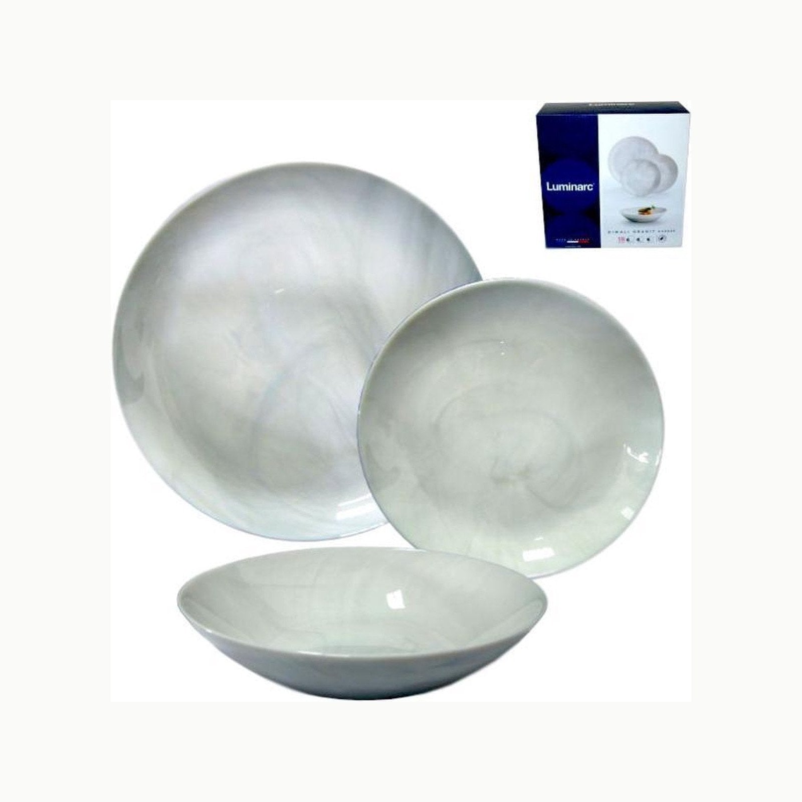Luminarc Diwali Granit Marb Vajilla Opal Apto Microondas Apto Frigoríf