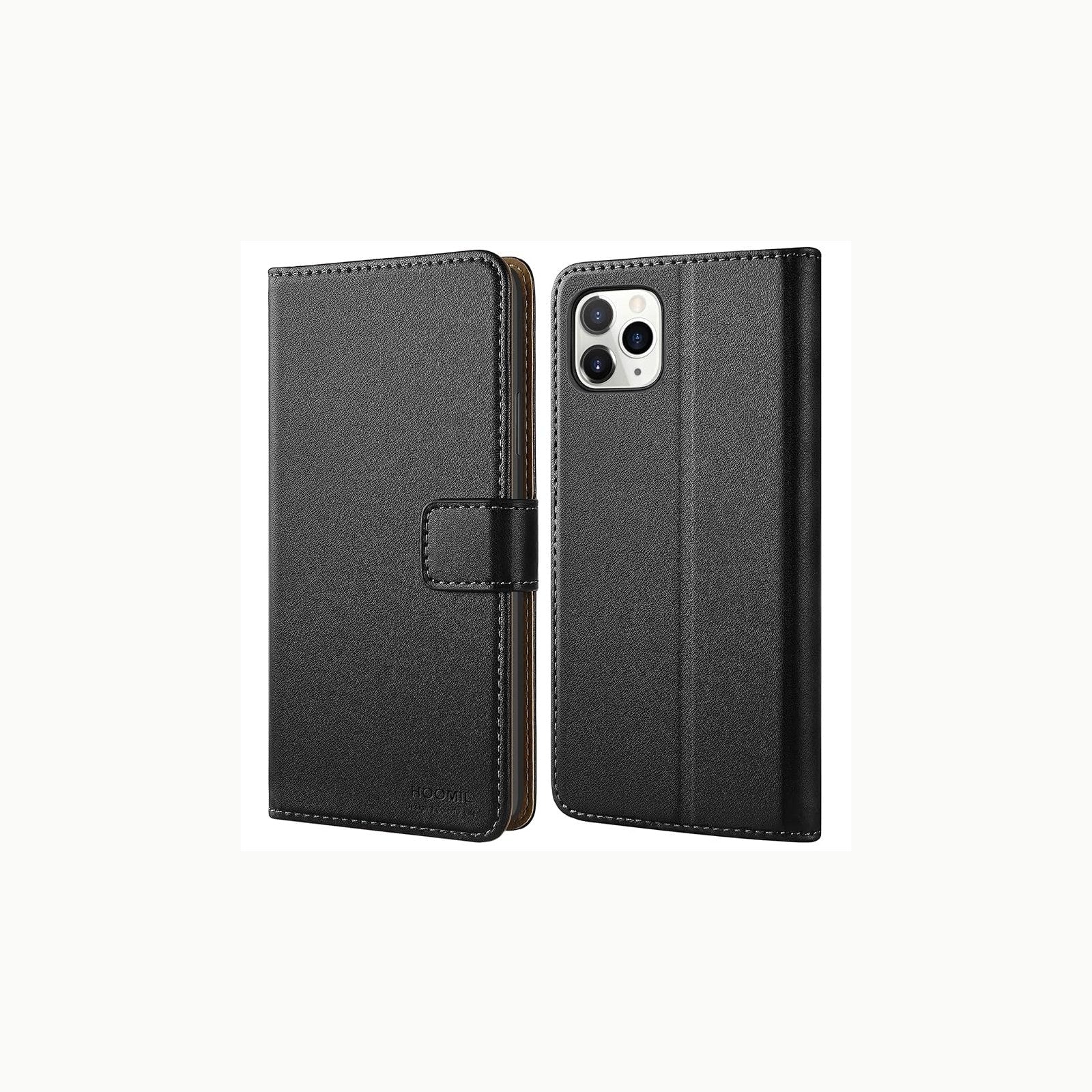 HOOMIL Handyhülle für iPhone 11, Premium Leder Klappbar
