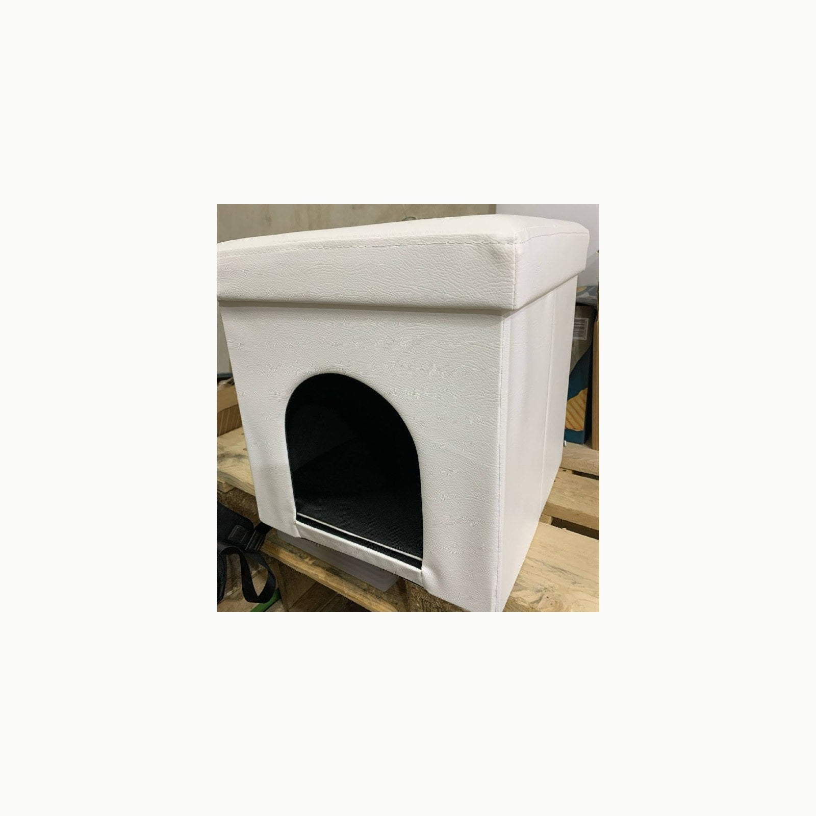 N/A Banqueta-casita pequeña Banqueta-casita para animales pequeños