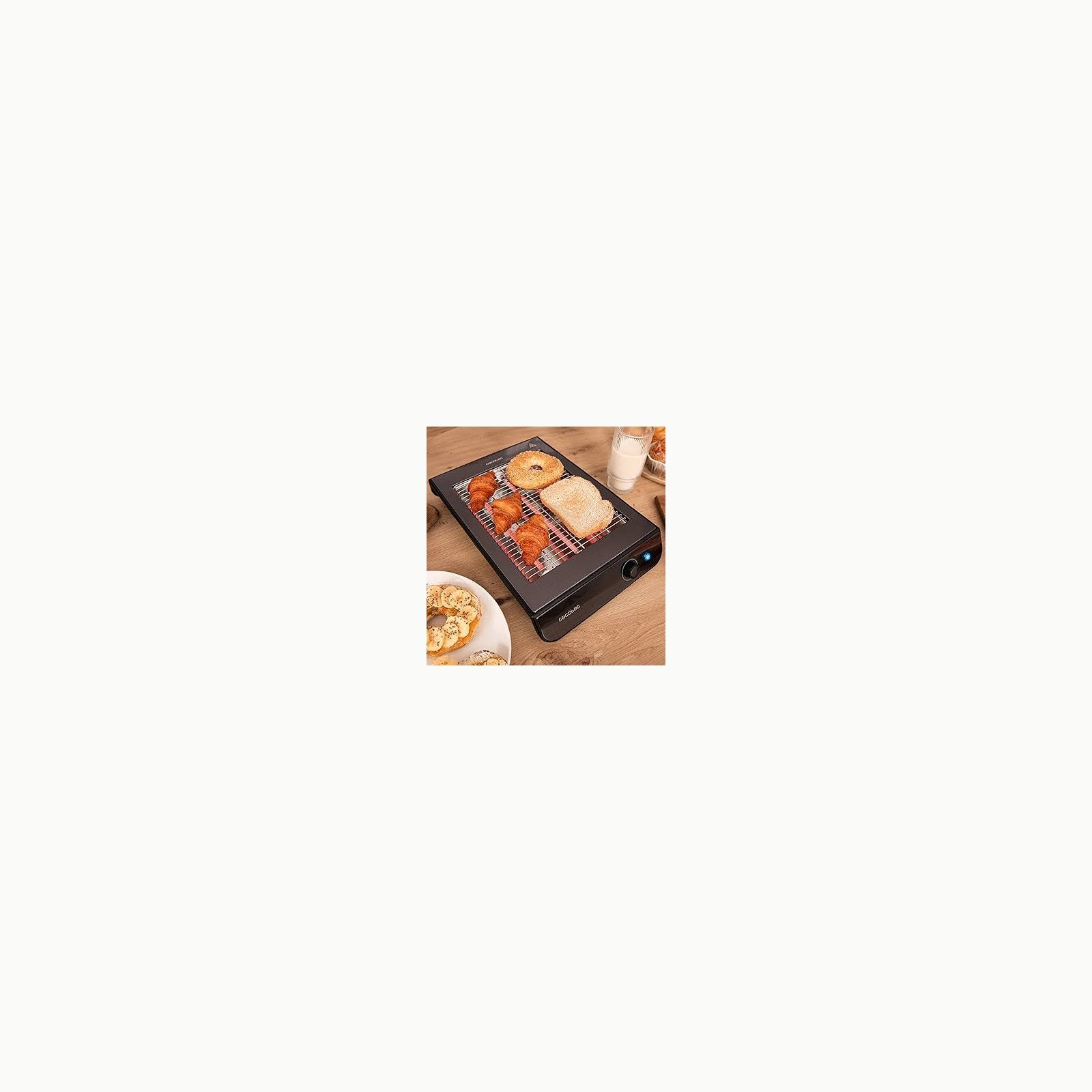 Cecotec Tostador Plano Horizontal Turbo Easytoast Basic. 900 W de Pote