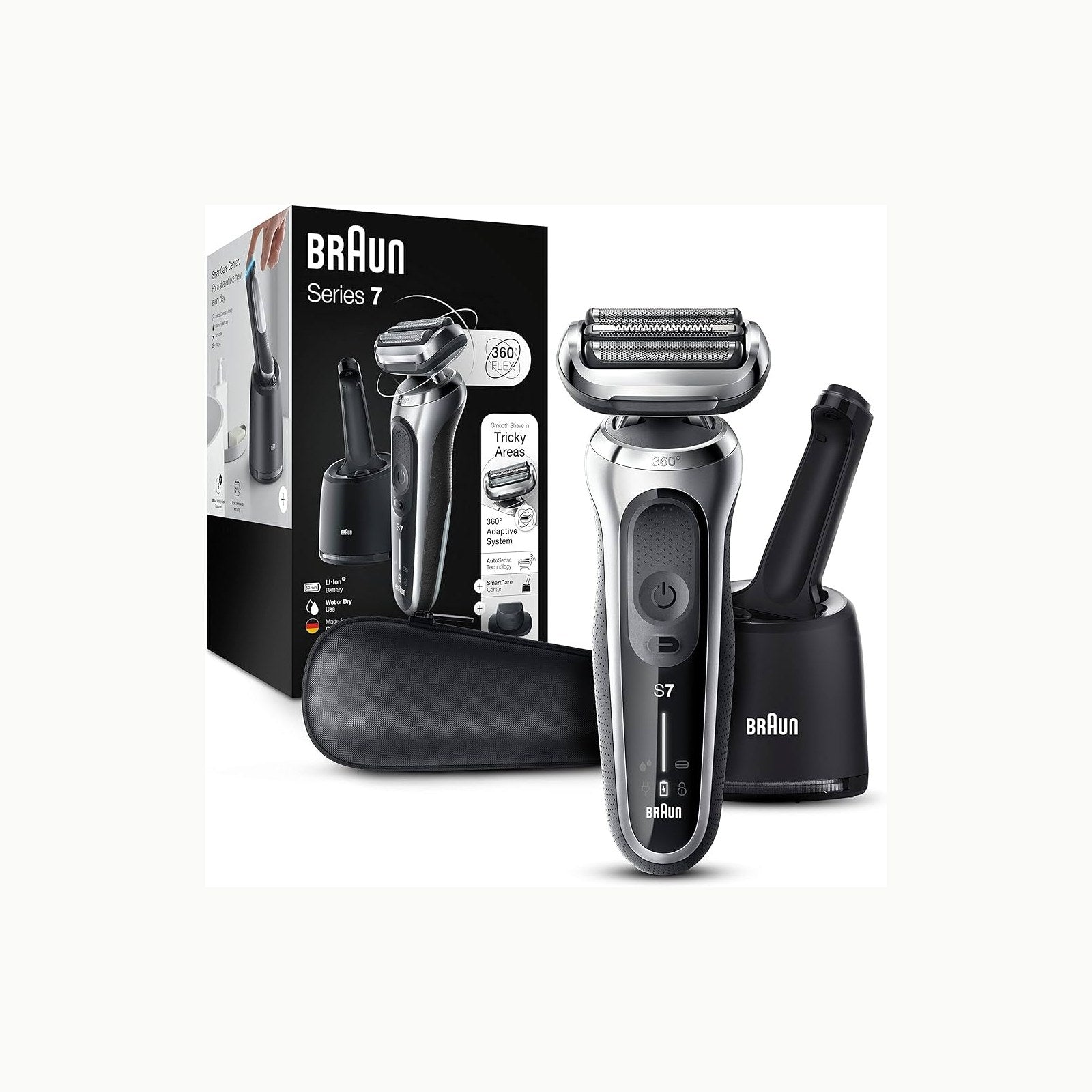 Braun 70S Argentée, Tête De Rasoir De Rechange, Originale, Pour Rasoir