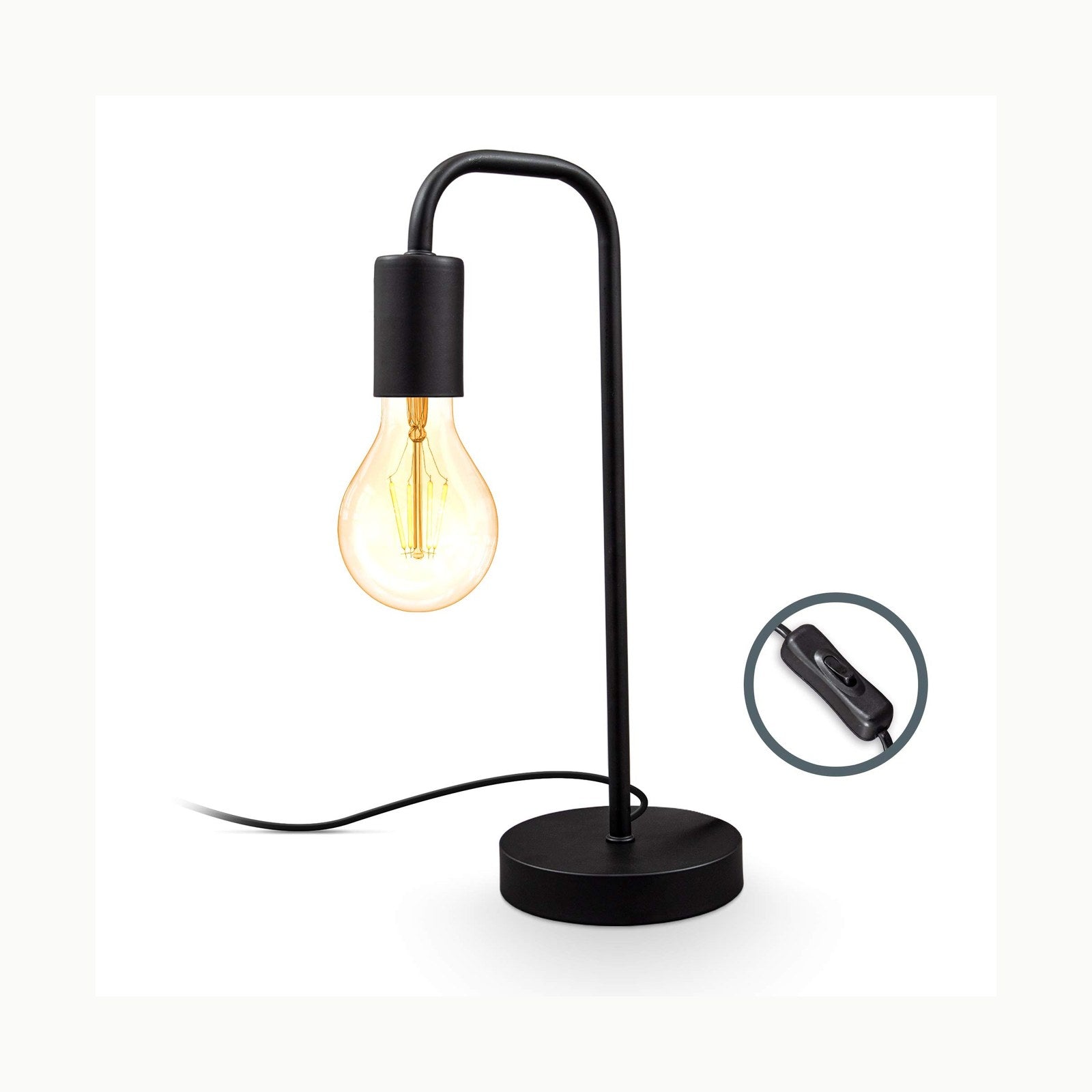 B.K.Licht - Lámpara de escritorio tipo arquitecto, flexo LED