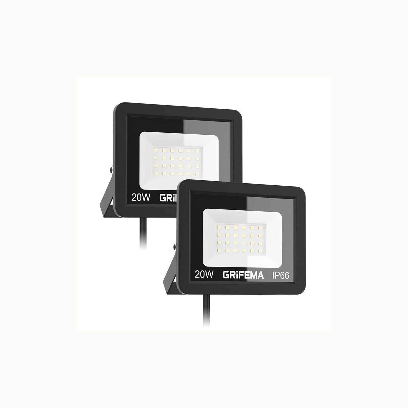 GRIFEMA 20W Faretto LED da Esterno con Sensore di Movimento, 2200LM, 2