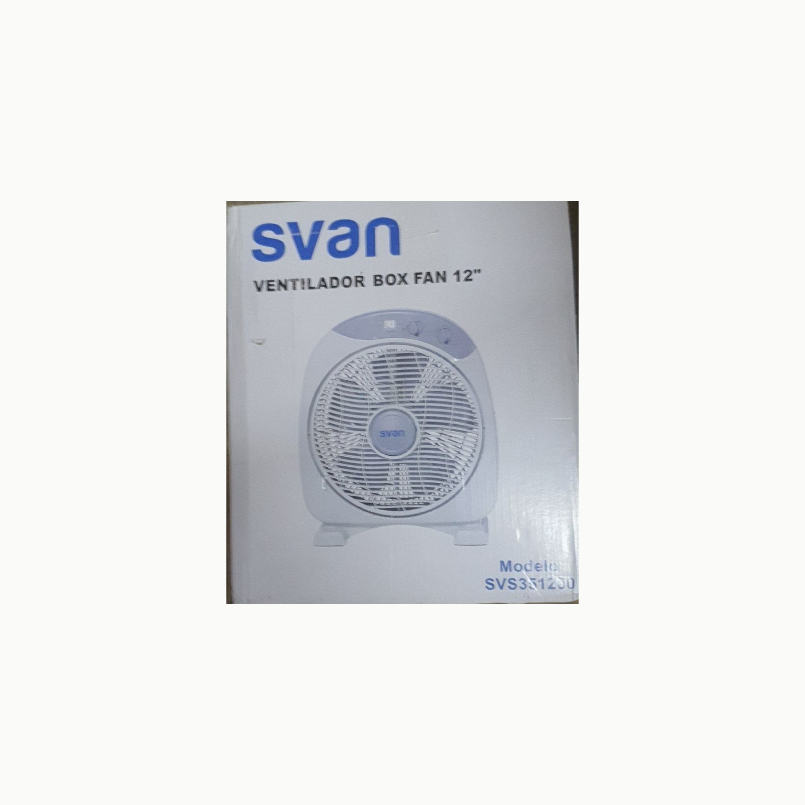 Svan Ventilador de Suelo Gris 12", 35 W, SVS351200. Temporizador de 60